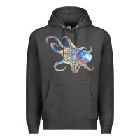 Charcoal Heather octopus t  shirtoctopus t  shirt Premium Hoodie - linhVisuals