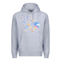 Heather Grey octopus t  shirtoctopus t  shirt Premium Hoodie - linhVisuals
