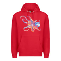 Red octopus t  shirtoctopus t  shirt Premium Hoodie - linhVisuals