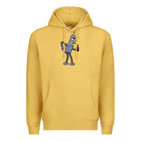 Antique Gold futurama bender Premium Hoodie - linhVisuals