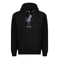 Black futurama bender Premium Hoodie - linhVisuals