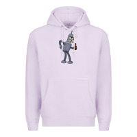 Lilac futurama bender Premium Hoodie - linhVisuals