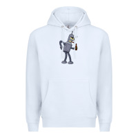 White futurama bender Premium Hoodie - linhVisuals