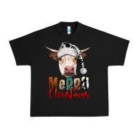 Black merry christmas hereford cow Urban Heavy Tee - RanaPortraitStore
