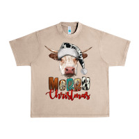 French Oak merry christmas hereford cow Urban Heavy Tee - RanaPortraitStore