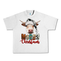 Lunar Rock merry christmas hereford cow Urban Heavy Tee - RanaPortraitStore