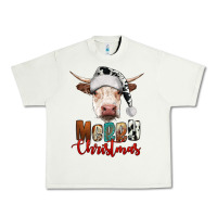 Pistachio merry christmas hereford cow Urban Heavy Tee - RanaPortraitStore