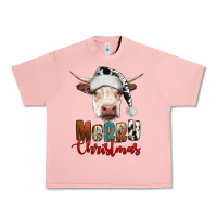 Salmon merry christmas hereford cow Urban Heavy Tee - RanaPortraitStore