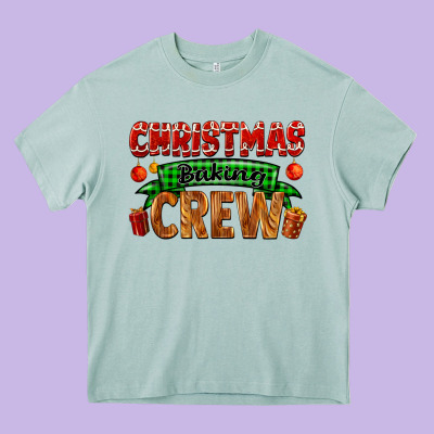 Christmas Baking Crew With Gifts Heavy Core Tee Designed By Fadigitalartstudio