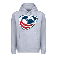 Heather Grey usa rugby Premium Hoodie - linhVisuals