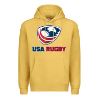 Antique Gold usa rugby Premium Hoodie - linhVisuals