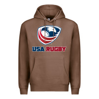 Chestnut usa rugby Premium Hoodie - linhVisuals