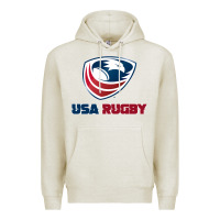 Oatmeal Heather usa rugby Premium Hoodie - linhVisuals