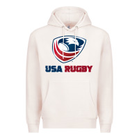 Pale Pink usa rugby Premium Hoodie - linhVisuals
