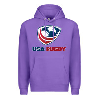 Purple usa rugby Premium Hoodie - linhVisuals