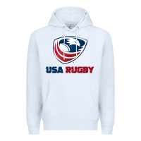 White usa rugby Premium Hoodie - linhVisuals