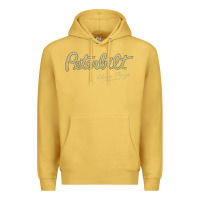 Antique Gold peterbilt class pays   trucker quote Premium Hoodie - linhVisuals