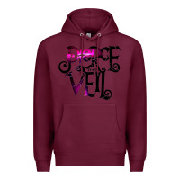 Burgundy pierce the veil twhite Premium Hoodie - linhVisuals