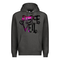 Charcoal Heather pierce the veil twhite Premium Hoodie - linhVisuals