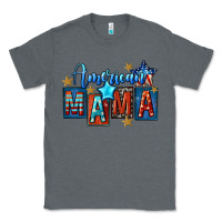 Charcoal Heather American mama 4th of july Classic Tee - FaDigitalArtStudio