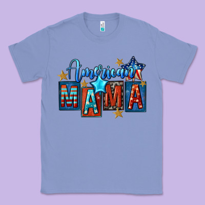 American Mama 4th Of July Classic Tee Designed By Fadigitalartstudio