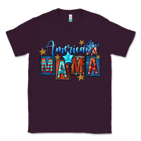 Plum American mama 4th of july Classic Tee - FaDigitalArtStudio