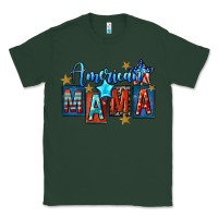 Sports Green American mama 4th of july Classic Tee - FaDigitalArtStudio