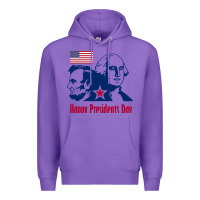 Purple presidents day Premium Hoodie - linhVisuals