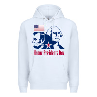 White presidents day Premium Hoodie - linhVisuals