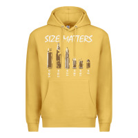 Antique Gold size matters Premium Hoodie - linhVisuals