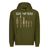 Army Green size matters Premium Hoodie - linhVisuals