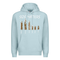Blue Mist size matters Premium Hoodie - linhVisuals