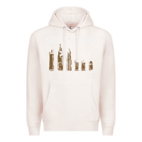 Pale Pink size matters Premium Hoodie - linhVisuals