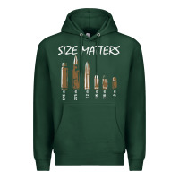 Sports Green size matters Premium Hoodie - linhVisuals