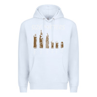 White size matters Premium Hoodie - linhVisuals