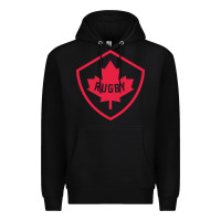 Black rugby canada Premium Hoodie - linhVisuals