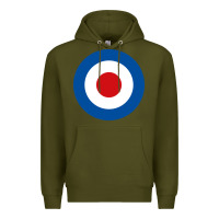 Army Green suitable-the-who-target-worn Premium Hoodie - linhVisuals