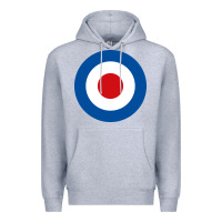 Heather Grey suitable-the-who-target-worn Premium Hoodie - linhVisuals