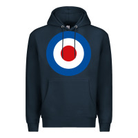 Navy suitable-the-who-target-worn Premium Hoodie - linhVisuals