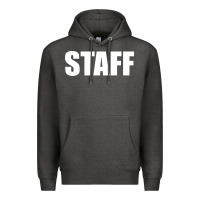 Charcoal Heather staff Premium Hoodie - linhVisuals