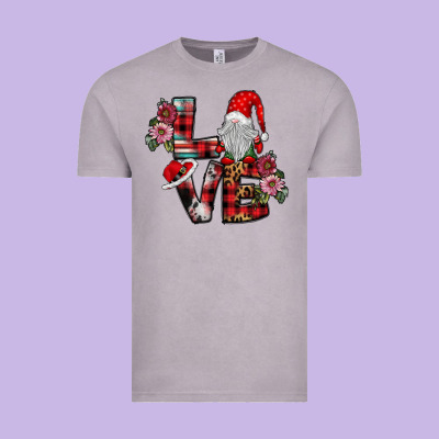 Love Gnome Vintage Tee Designed By Sublimationcraftshop