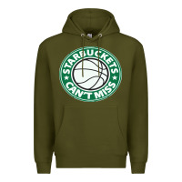 Army Green starbuckets can't Premium Hoodie - linhVisuals