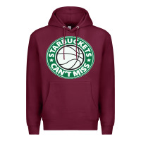 Burgundy starbuckets can't Premium Hoodie - linhVisuals