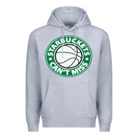 Heather Grey starbuckets can't Premium Hoodie - linhVisuals