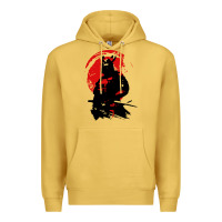 Antique Gold samurai warrior Premium Hoodie - linhVisuals