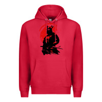 Cardinal samurai warrior Premium Hoodie - linhVisuals