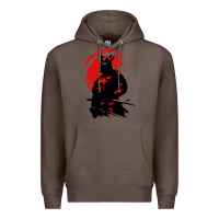 Coffee samurai warrior Premium Hoodie - linhVisuals