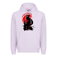 Lilac samurai warrior Premium Hoodie - linhVisuals