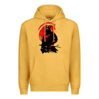 Mustard samurai warrior Premium Hoodie - linhVisuals