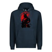 Navy samurai warrior Premium Hoodie - linhVisuals